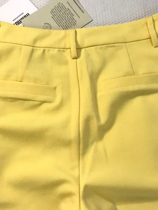 Bold Yellow Statement Pant | Minimum Tailored Ankle Trousers | Size 6 | NWT - Picture 8 of 12
